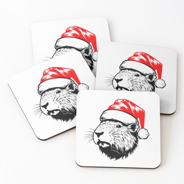 Artikelvorschau, Weihnachtsfreude mit Capybara entworfen und verkauft von JollyCritters.