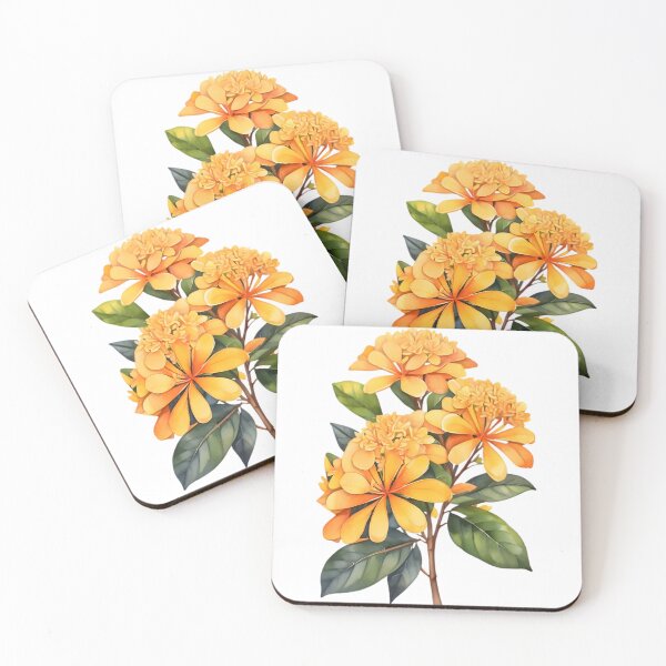 Item preview, Yellow Ixora designed and sold by HOMETOWN86.