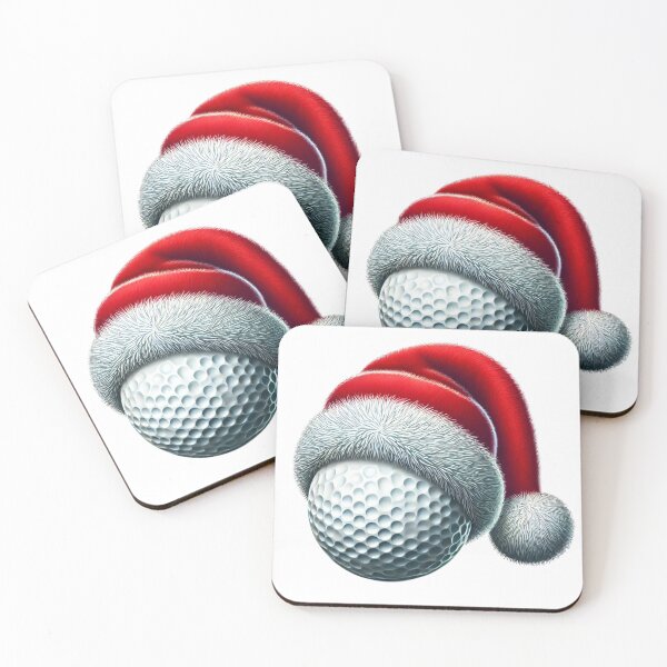 Item preview, Golf Christmas Ball Santa Hat Golf Meets Festive Cheer Holiday Tee Time with Santa designed and sold by Zestfull.