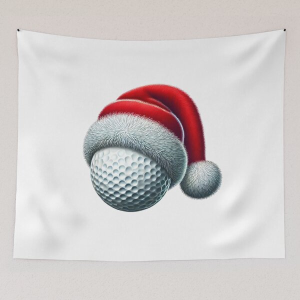 Item preview, Golf Christmas Ball Santa Hat Golf Meets Festive Cheer Holiday Tee Time with Santa designed and sold by Zestfull.