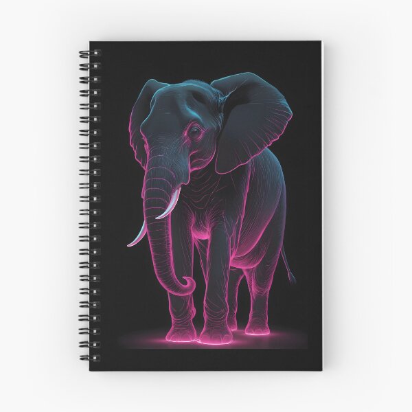 Item preview, Strong Neon Pink Elephant On Black designed and sold by Museum Of Non-Existing Art.
