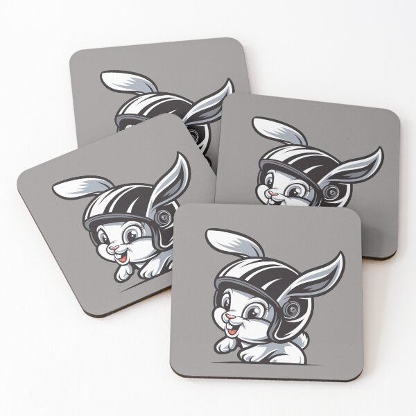 Item preview, Follow The White Rabbit Motorabbit Bunny Hare Follow Me Motogirl Motorcycle Girl Rabbit With Helmet designed and sold by Cr320.