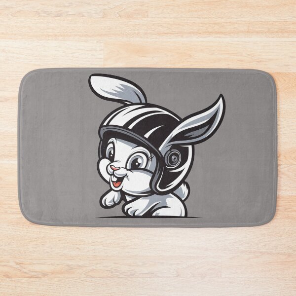 Item preview, Follow The White Rabbit Motorabbit Bunny Hare Follow Me Motogirl Motorcycle Girl Rabbit With Helmet designed and sold by Cr320.