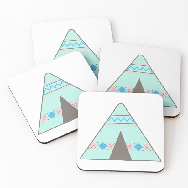 Item preview, Cute hand drawn kawaii summer camping picnic set tent designed and sold by nuchz.