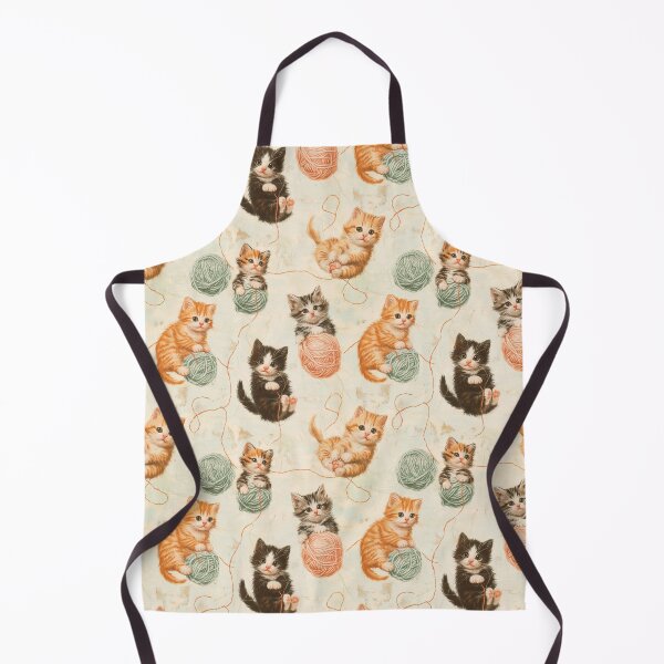 Item preview, Vintage Kittens | Cats and Yarn designed and sold by gypsy-galleria.