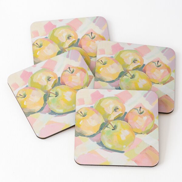 Item preview, Apples Fruit Painting Cottagecor Fauvism Pink designed and sold by ArtHouseNiklas.