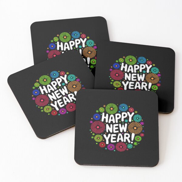 Item preview, Happy New Year 2025 Festive Fireworks Celebration Holiday Colourful designed and sold by w1ckerman.