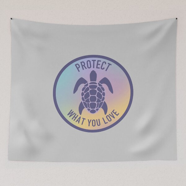 Item preview, Protect What You Love Turtle Colorful Rainbow designed and sold by Saltycurrent1.