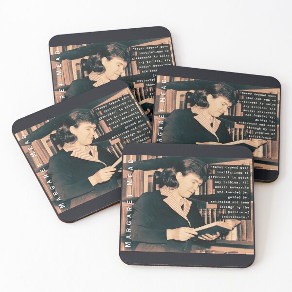 Item preview, Margaret Mead quote: Never depend upon institutions or governments to solve any problem.  designed and sold by artbleed.