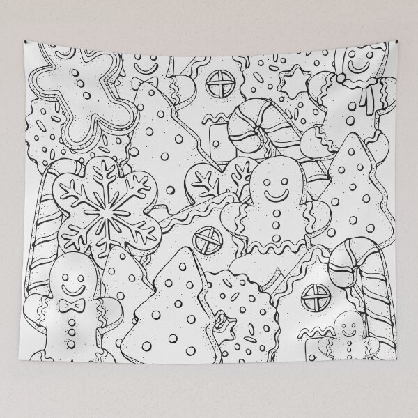 Item preview, Christmas Cookies! A Coloring Book Design designed and sold by ColoringCove.