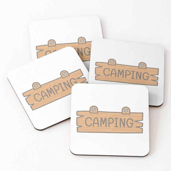 Item preview, Hand Drawn cute Wooden Camping Signage designed and sold by nuchz.
