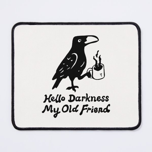 Item preview, Funny Coffee Quotes Raven Crow Hello Darkness My Old Friend Halloween Fall Coffee Girl designed and sold by FociCreate.