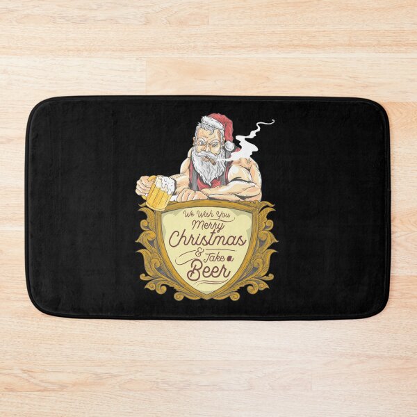 Item preview, Muscular Santa with Beer designed and sold by Jackson-Will.