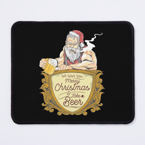 Item preview, Muscular Santa with Beer designed and sold by Jackson-Will.