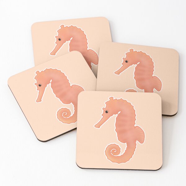 Item preview, Seahorse Apricot Orange designed and sold by Saltycurrent1.