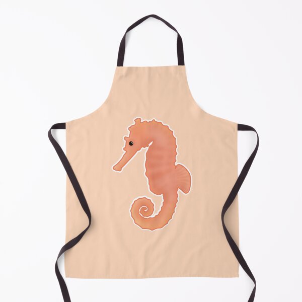 Item preview, Seahorse Apricot Orange designed and sold by Saltycurrent1.