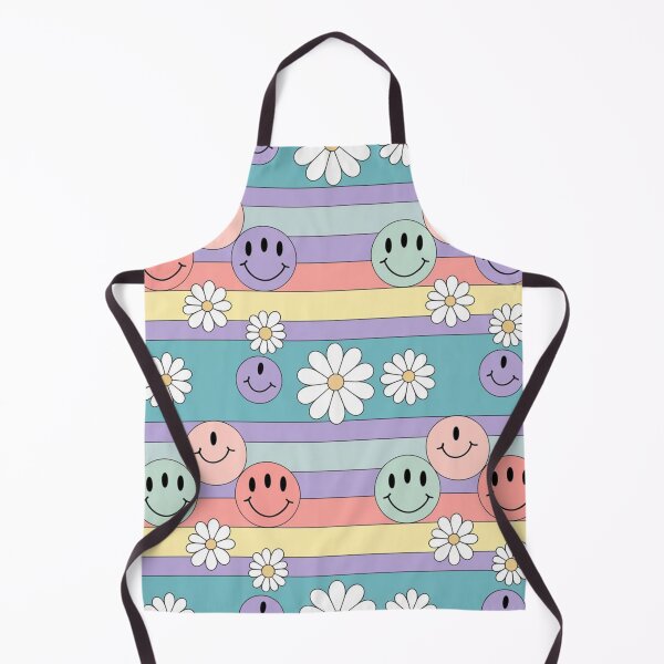 Item preview, Cheerful Daisy and Smiley Stripe Pattern designed and sold by Furbulous Faces.