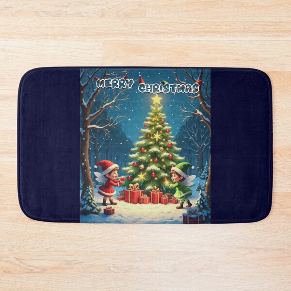 Item preview, Christmas Pine & Santa twin elf designed and sold by VeenyOcicat.