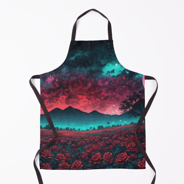 Item preview, Alien Bloom: Surreal Neon Rose Field designed and sold by RK - Shop.