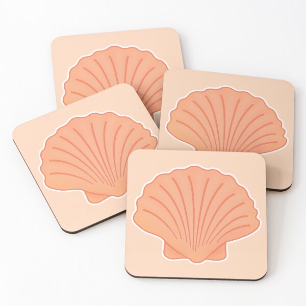 Item preview, Seashell Apricot Orange designed and sold by Saltycurrent1.