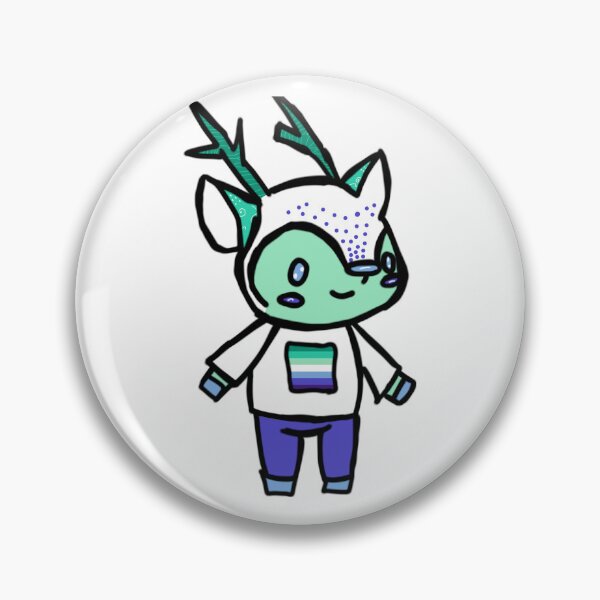 Item preview, MLM Gay Pride Deer designed and sold by Wolfs-Stickette.