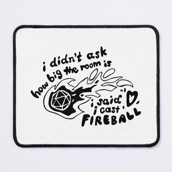 Item preview, Cute Gaming Girlfriend Dungeon Player Sarcasm Joke Cast Fireball Introvert Meme designed and sold by FociCreate.