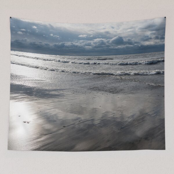 Item preview, Glossy Silvery Seascape designed and sold by Georgia Mizuleva.
