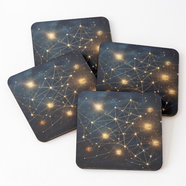 Item preview, Golden Star Network in a Cosmic Sky designed and sold by RaiyaTees.