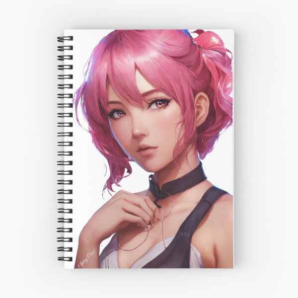 Item preview, Cute Anime Girl WIth Pink Hair designed and sold by SpicyOne.