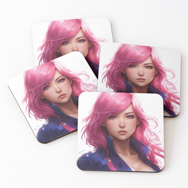 Item preview, Anime Girl With Pink Hair designed and sold by SpicyOne.