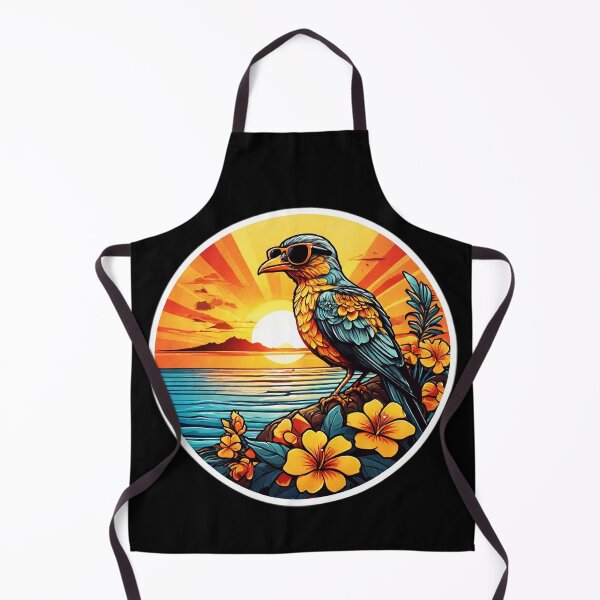 Item preview, Sunglasses Colored Birdie at Sunset with Hawaii Orchids designed and sold by NautiChic.