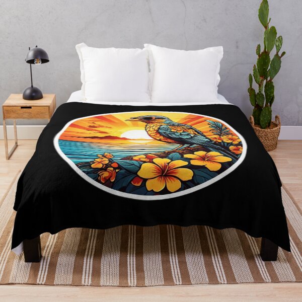 Item preview, Sunglasses Colored Birdie at Sunset with Hawaii Orchids designed and sold by NautiChic.