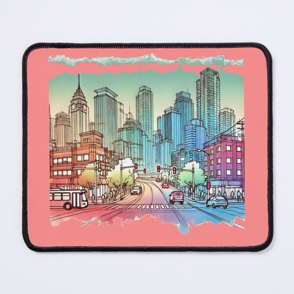Item preview, Haeundae's Emerging Cityscape: A Vibrant 3D Sketch,   designed and sold by PaintMeWorld.