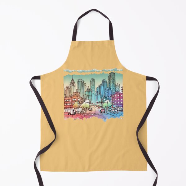Item preview, Haeundae's Emerging Cityscape: A Vibrant 3D Sketch, designed and sold by PaintMeWorld.