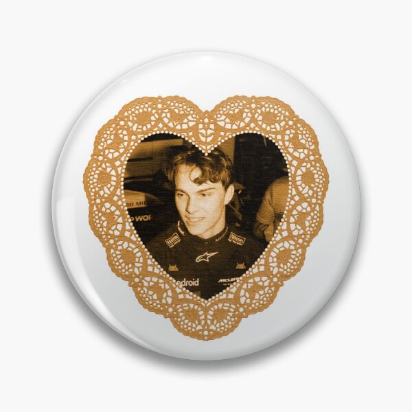 Item preview, F1 driver lace heart - Oscar Piastri designed and sold by Chcherrybomb.