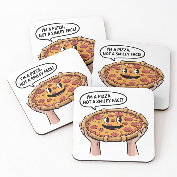 Item preview, i'm a pizza not a smily face! designed and sold by YounexxART.