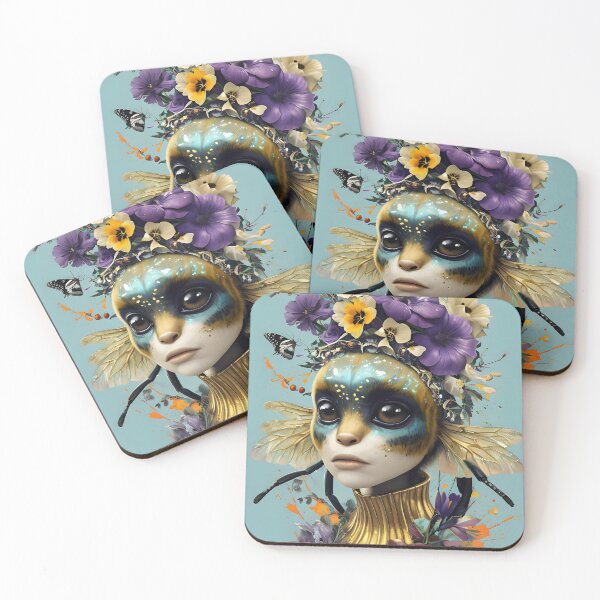 Item preview, Floral Crown Bee Hybrid Illustration designed and sold by Monascreativeempire.