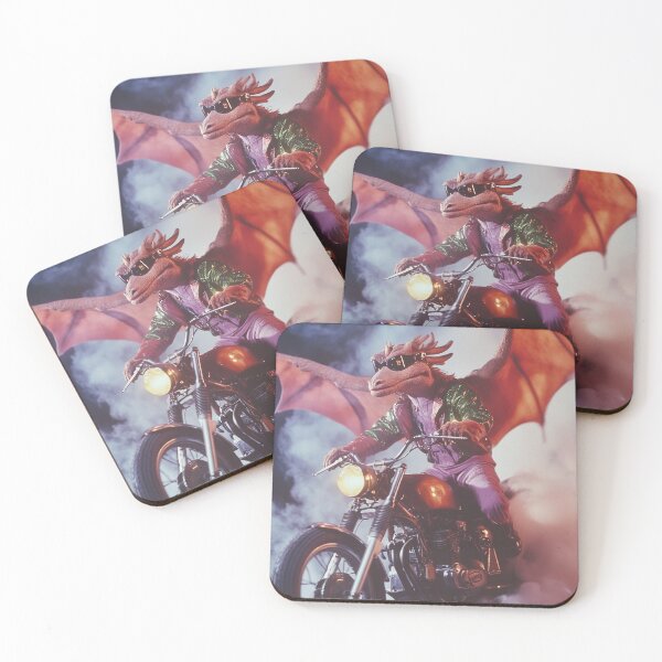 Item preview, Very Cool Dragon on a Motorcycle designed and sold by LonesomeKnight.