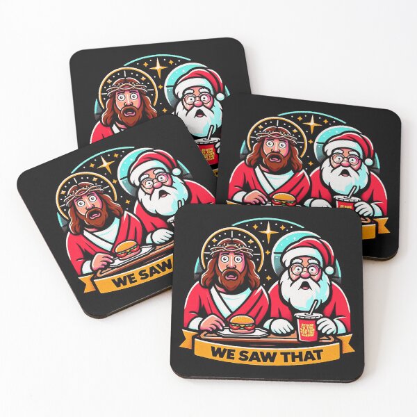 Item preview, We Saw That Jesus Christ Santa Claus Fast Food designed and sold by plushism.