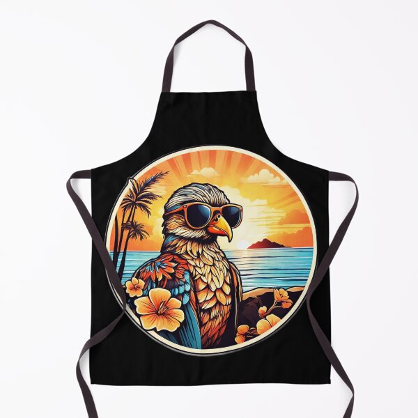 Item preview, Cool Beach Loving Birdie at Sunset with Hawaii Orchids designed and sold by NautiChic.