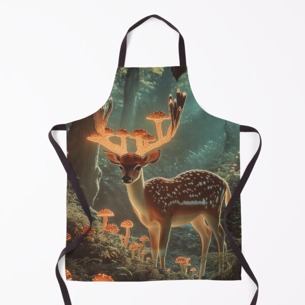Item preview, Deer with Glowing Mushroom Antlers designed and sold by LonesomeKnight.