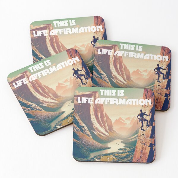 Item preview, This Is Life Affirmation Rock Climbing designed and sold by Esskay Designs.