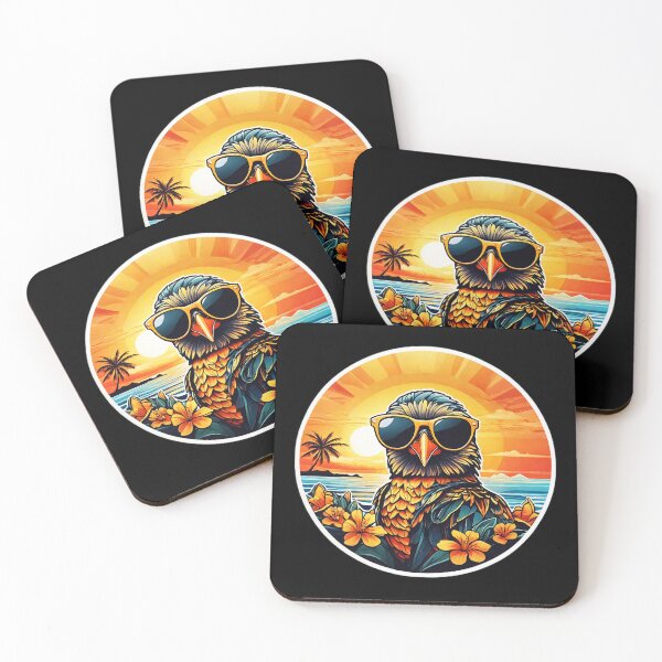 Item preview, Beach Bum Birdie at Sunset with Hawaii Orchids designed and sold by NautiChic.