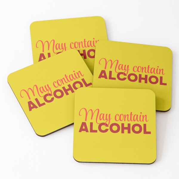Item preview, May Contain Alcohol - Funny Drinking Humor Design designed and sold by Literally-True.