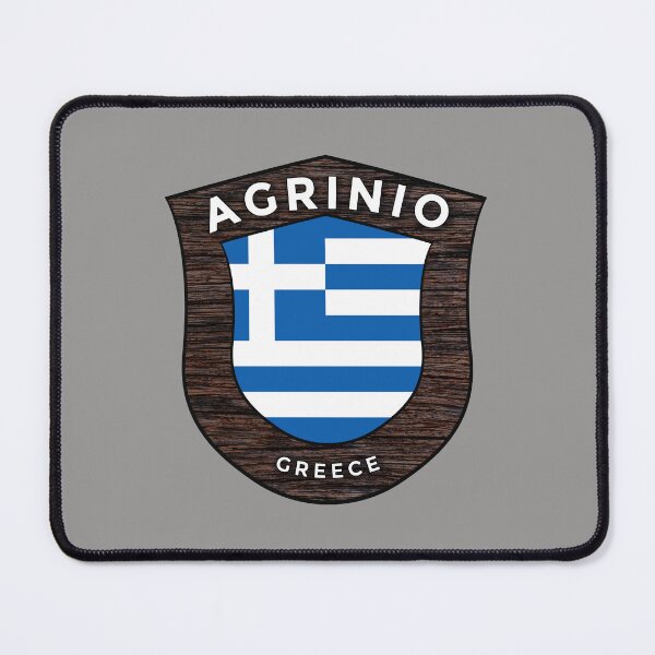 Item preview, Agrinio Greece Emblem Flag designed and sold by World Designs.