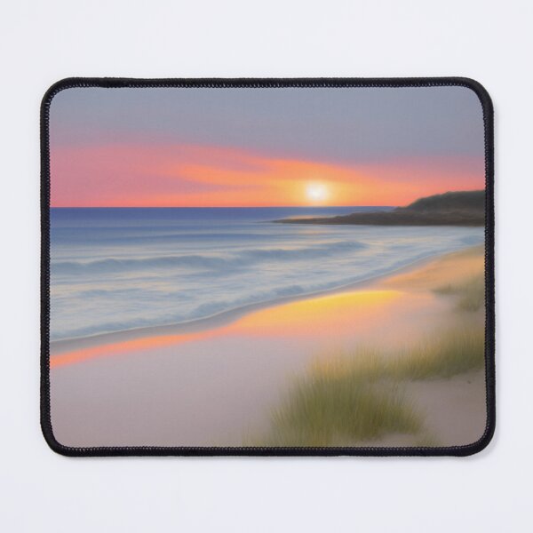 Item preview, painting of pastel sunset beach designed and sold by OneLastWish.