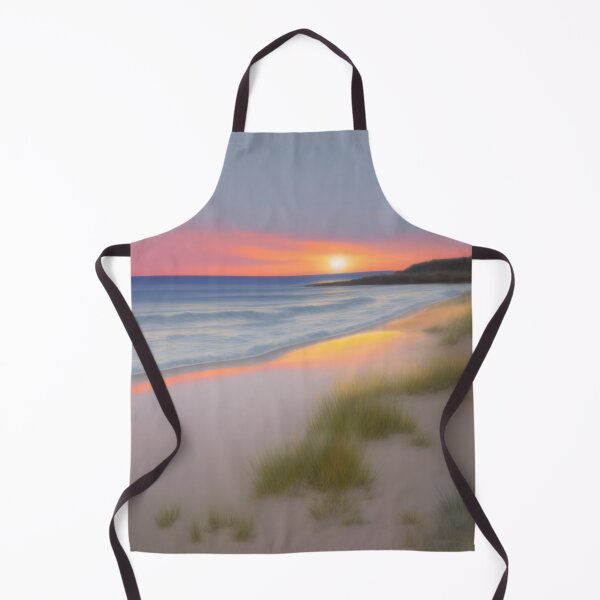 Item preview, painting of pastel sunset beach designed and sold by OneLastWish.