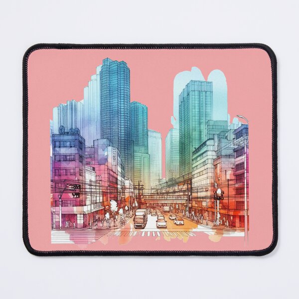 Item preview, Haeundae's Emerging Cityscape: A Vibrant 3D Sketch,   designed and sold by PaintMeWorld.