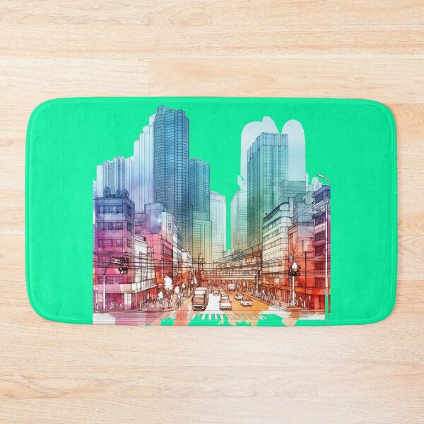 Item preview, Haeundae's Emerging Cityscape: A Vibrant 3D Sketch,   designed and sold by PaintMeWorld.