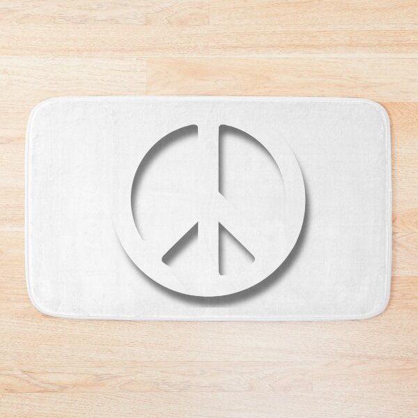 Item preview, Peace Symbol White Love Only One Planet Collection designed and sold by UnnecessaryLuck.